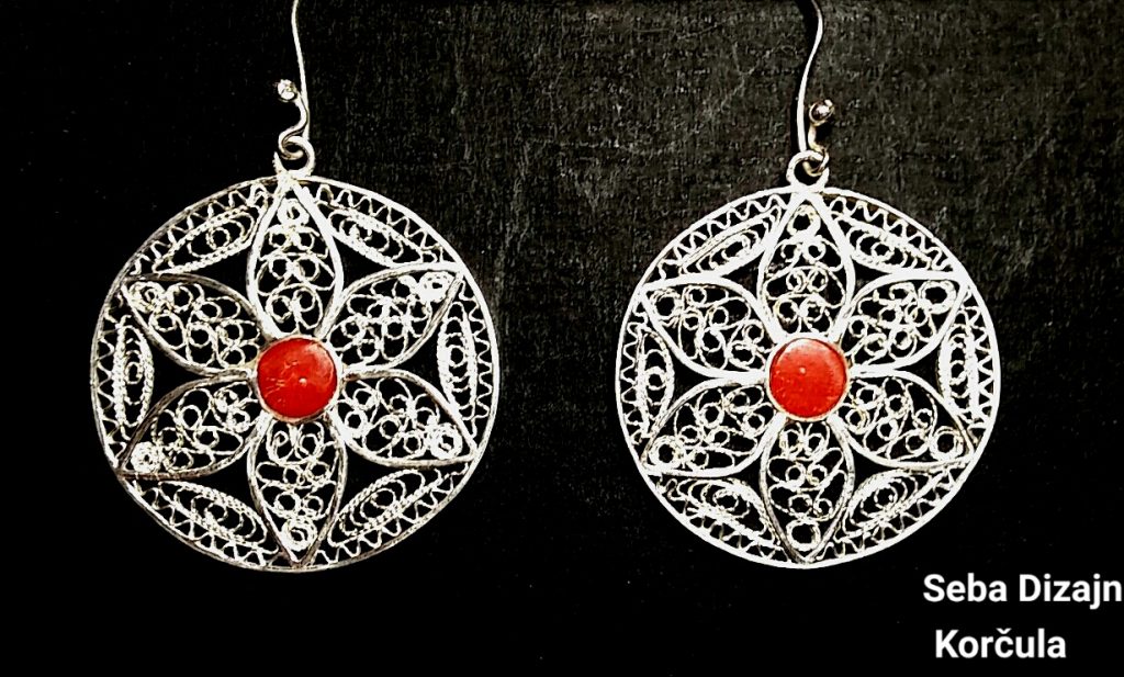 sebadizajn, sebasilver, filigree, silver, jewellery, jewelry, Korcula, Croatia, art, artist, cufflink, earrings, necklace, bracelets, pendant, coral, gems, unique, handmade, custommade, custom,  