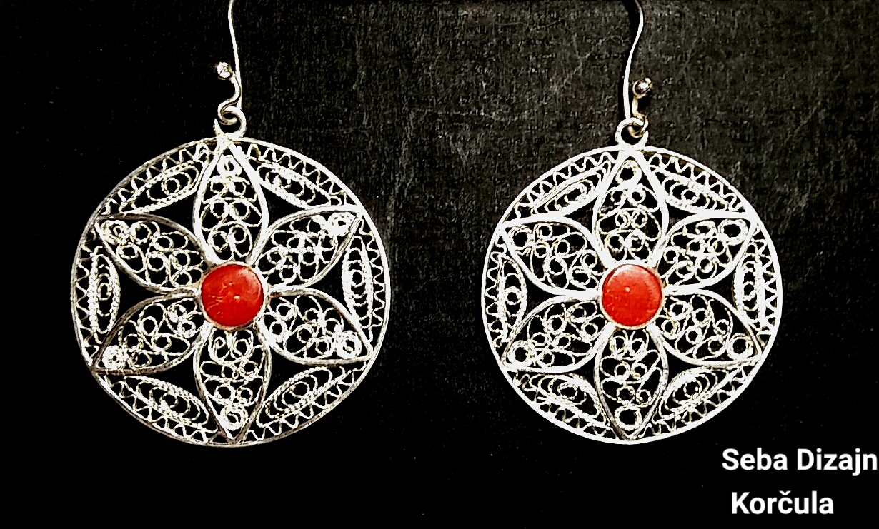 sebadizajn, sebasilver, filigree, silver, jewellery, jewelry, Korcula, Croatia, art, artist, cufflink, earrings, necklace, bracelets, pendant, coral, gems, unique, handmade, custommade, custom,